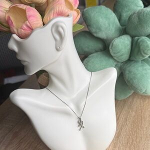 Elegant Silver 925 Cubic Zirconia Necklace